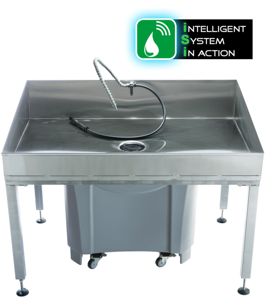 Grande fontaine de dégraissage inox pour pièces mécaniques