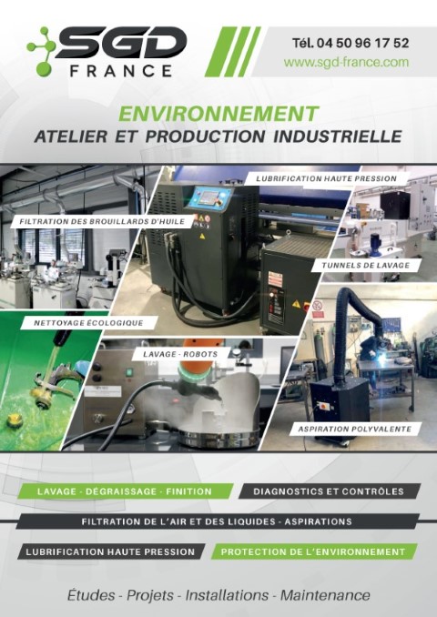 Plaquette Environnement Atelier et Production Industrielle