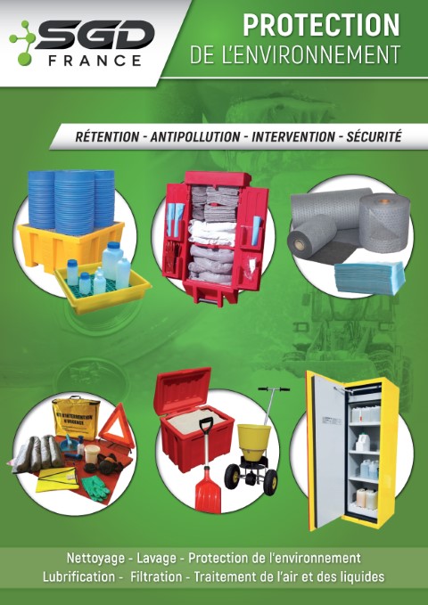 Catalogue Protection de l'environnement : rétention, antipollution, intervention, sécurité