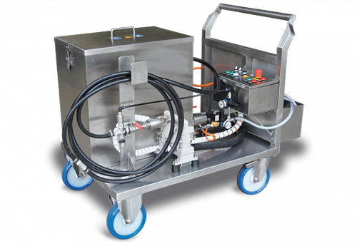 Runner Cleaner station mobile pour nettoyage des canaux et tubes d’échangeurs