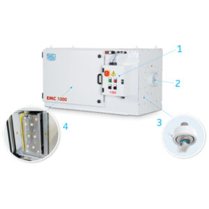 Purificateur électrostatique pour brouillards d'huile