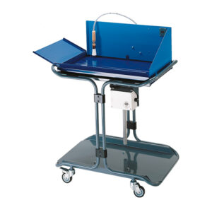 Fontaine de dégraissage au solvant sur châssis mobile pour atelier