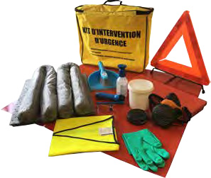 kit d'intervention antipollution en entreprise