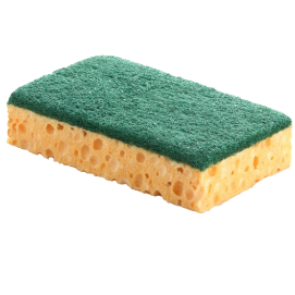Éponges abrasives vertes pour vaisselle