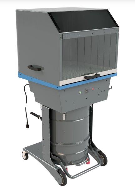 CSP PRO – CABINE DE SOUFFLAGE AVEC ASPIRATION INTÉGRÉE