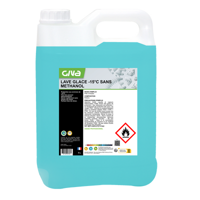 LAVE GLACE -15°C SANS METHANOL - BIDON 5 LITRES - CARTON DE 3 PIECES